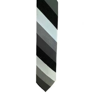 Vintage Lawrence Reed men’s black, white and grey classic necktie